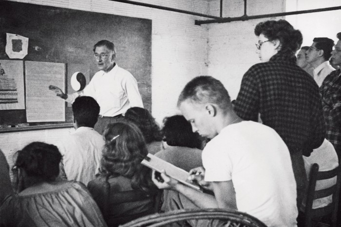 Josef Albers teaching at Black Mountain College