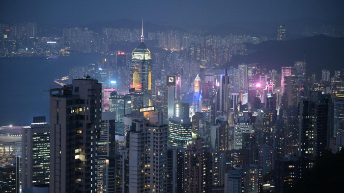 Hong Kong’s skyline at night