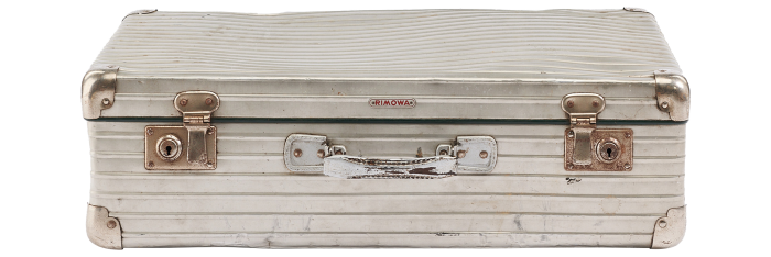 Rimowa 1953 grooved aluminium case, from the archive
