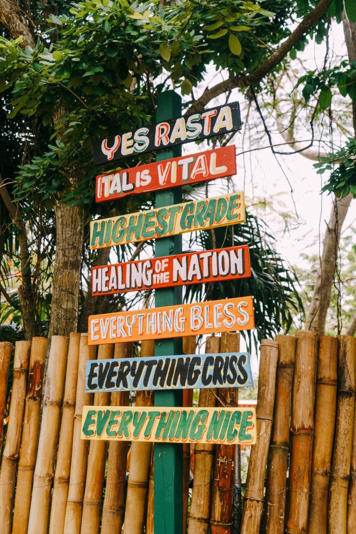 Signs on the farm at Rockhouse