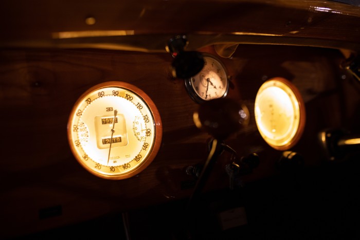 The Bugatti’s original dashboard