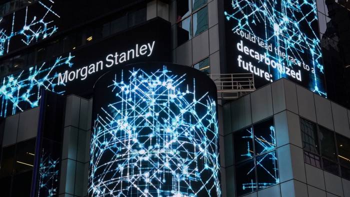 Morgan Stanley headquarters in New York, US