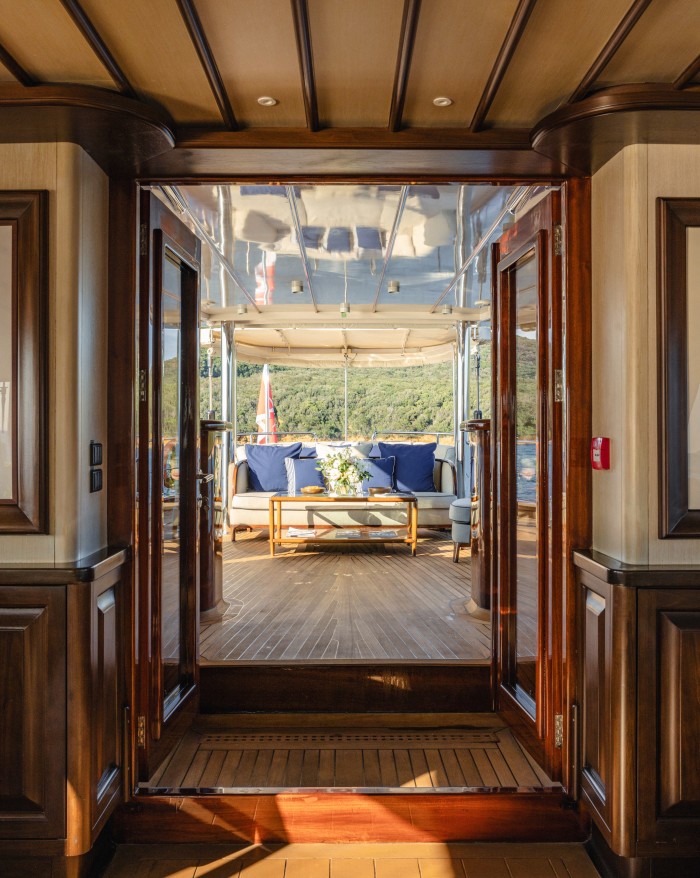 Inside the five-cabin Satori, first launched in 2017