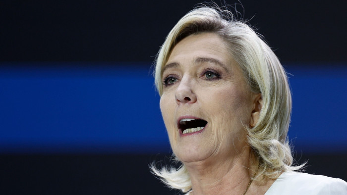 Close-up photo of Marine Le Pen