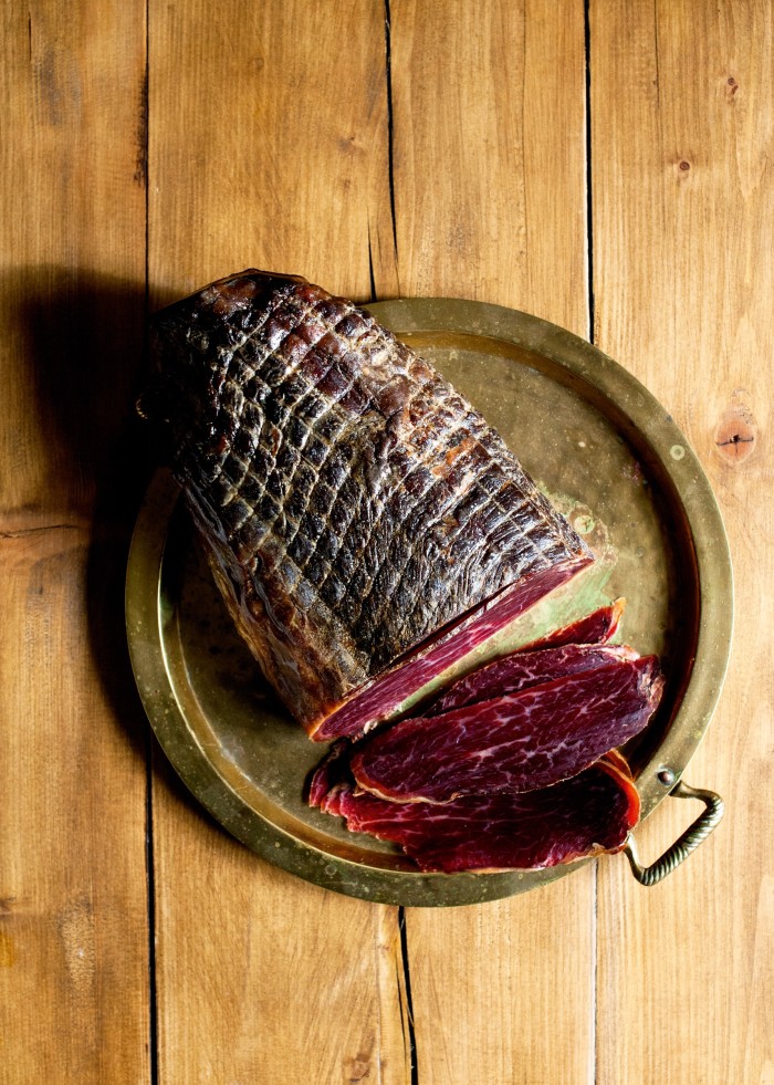 Spanish cecina cured beef, from £24 per kg