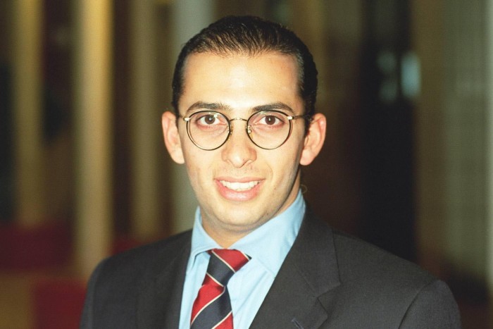 Nadhim Zahawi in 1996 after being selected as the Conservative’s prospective parliamentary candidate for Erith and Thamesmead