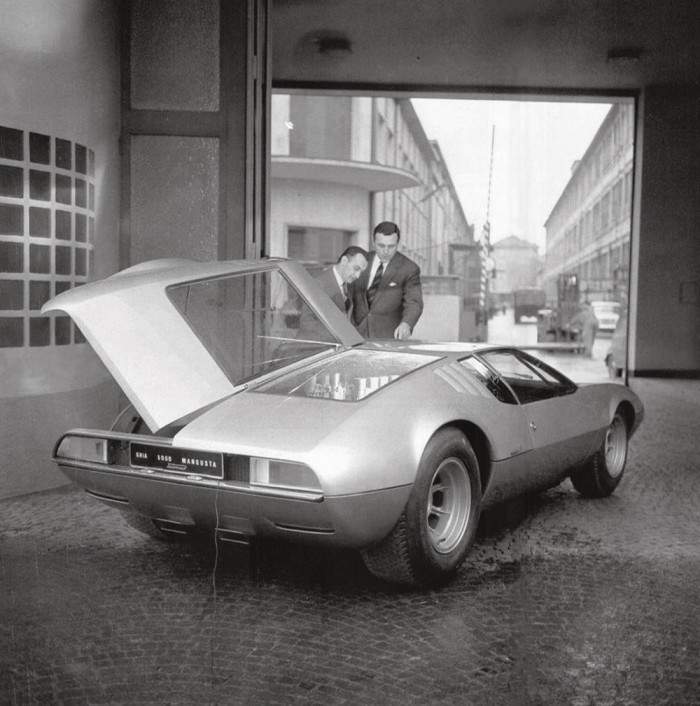 The Mangusta pictured in 1966; only around 400 examples were produced