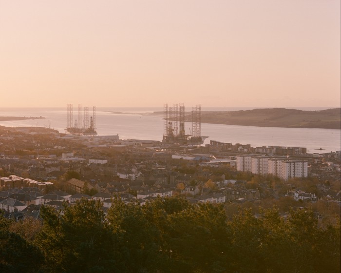 The view of the harbour and port from Dundee Law