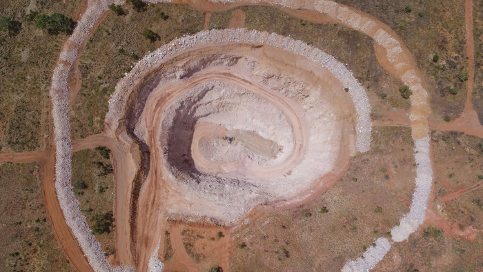 Aerial view of Northern Minerals’ Browns Range rare-earths mining project in Western Australia