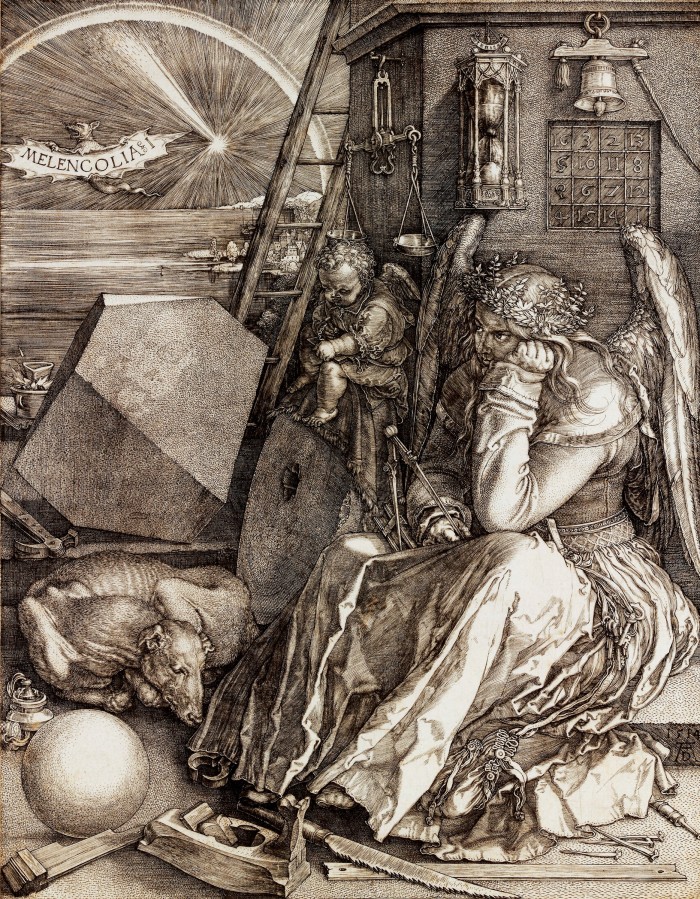 Melencolia I by Albrecht Dürer –Grabowski-Mitsotakis found an early 1800s reproduction of the 16th-century original in Boston