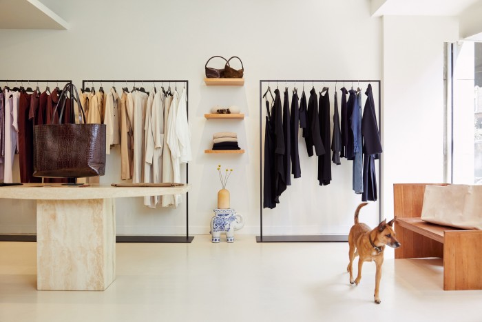 The Kallmeyer boutique, with founder Daniella Kallmeyer’s dog, Juaco