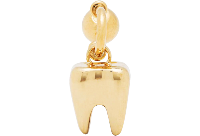 SafSafu gold-plated Kawaii Tooth single earring, £97, farfetch.com