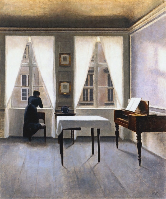 Interieur, Strandgade 30, 1901, by Vilhelm Hammershøi