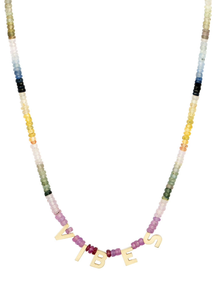 Roxanne First gold and sapphire Vibes necklace, £895