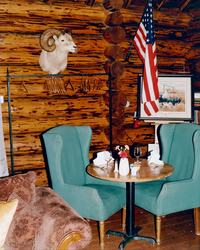Inside Double Arrow Lodge in Seeley Lake, Montana