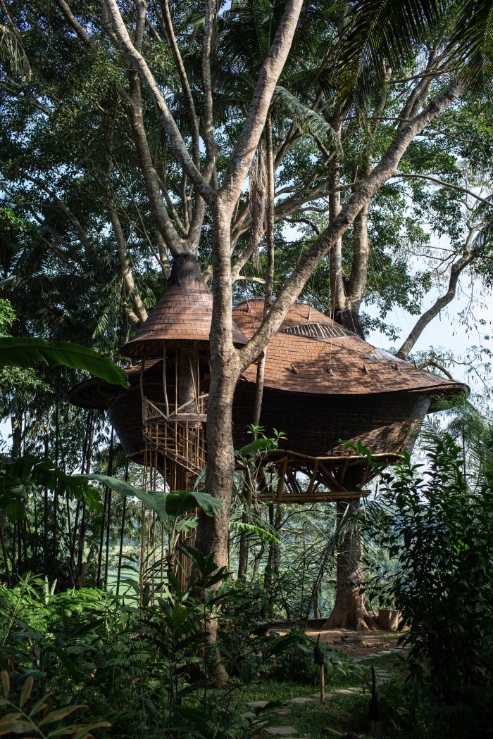 The treehouse at Bambu Indah on Bali