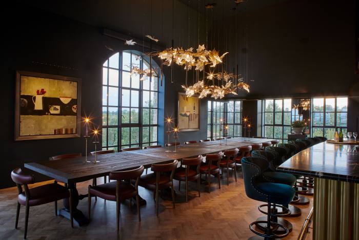 The 22-seat private dining space at Exton Hall