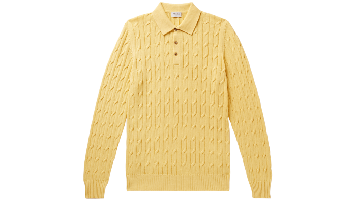 Ghiaia cashmere polo shirt, £530, modesens.com 