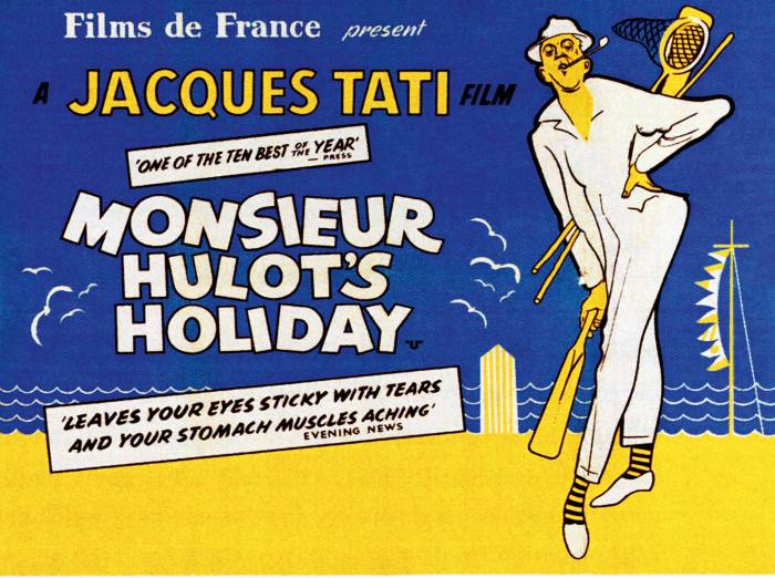 A film poster for Mr Hulot’s Holiday, 1953