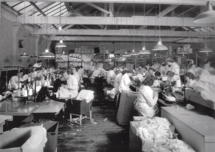 Sunspel’s Long Eaton factory in 1937