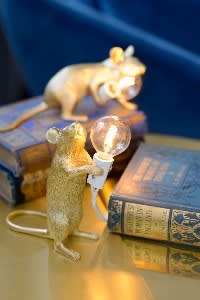 Seletti gold Mouse table lamp, £73
