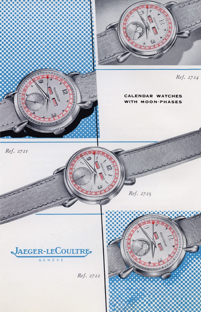 An original advert for the Jaeger-LeCoultre Triple Calendar