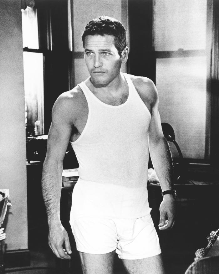 Paul Newman on the set of Harper in 1966