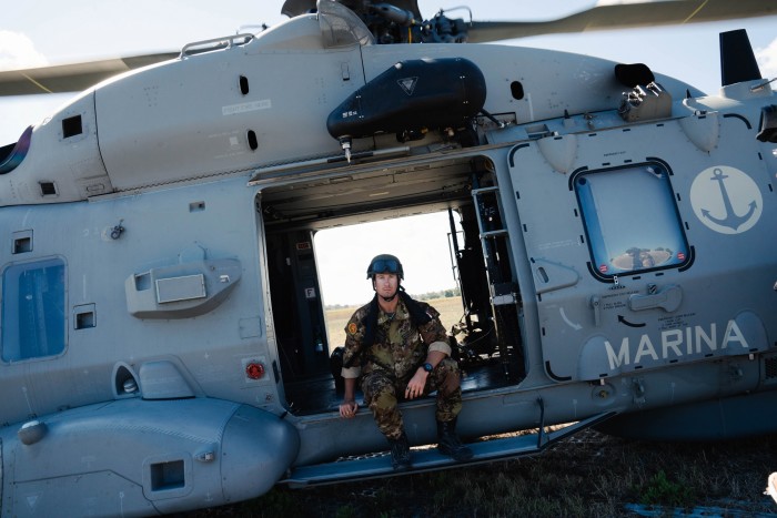 The Panerai experience included a low-level flight in a NH90 helicopter