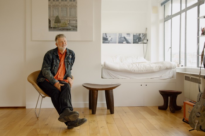 The photographs above Barber’s bed were taken by homeless people – part of a project by Paul Mowatt