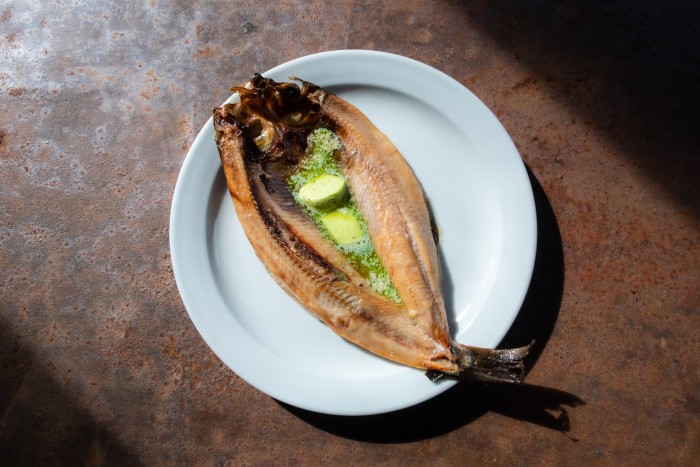 Kippers with parsley butter