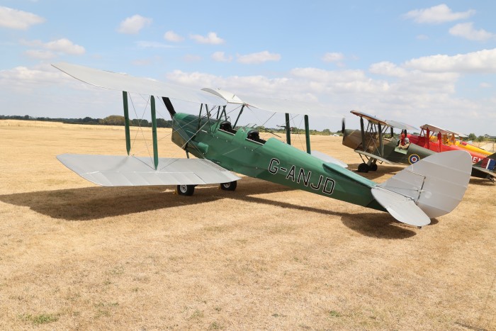 A 1941 Tiger Moth at the de Havilland Moth Club; quarter shares in the aircraft are available at £14,500 each