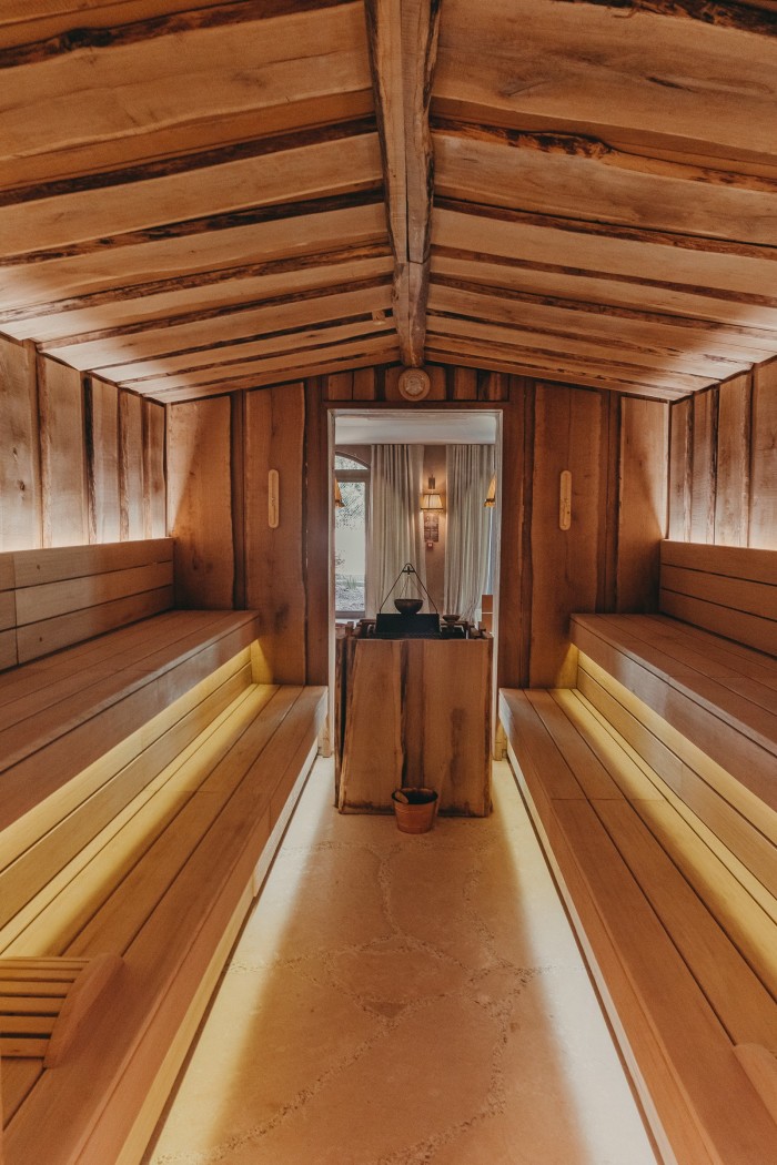 The sauna at Lily of the Valley