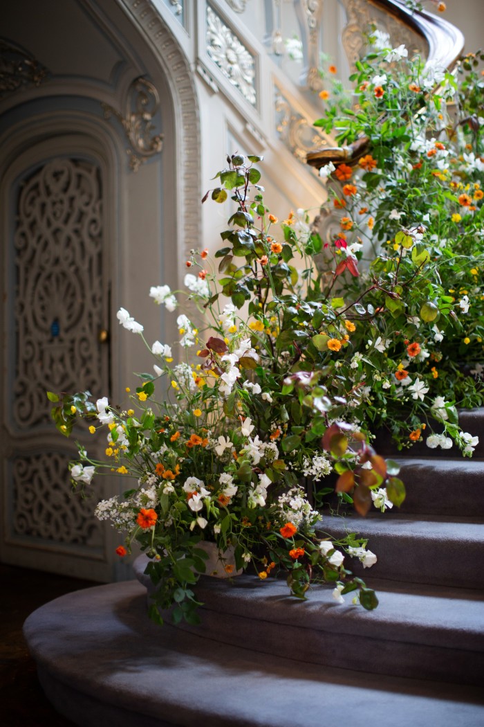 A floral display by JamJar Flowers