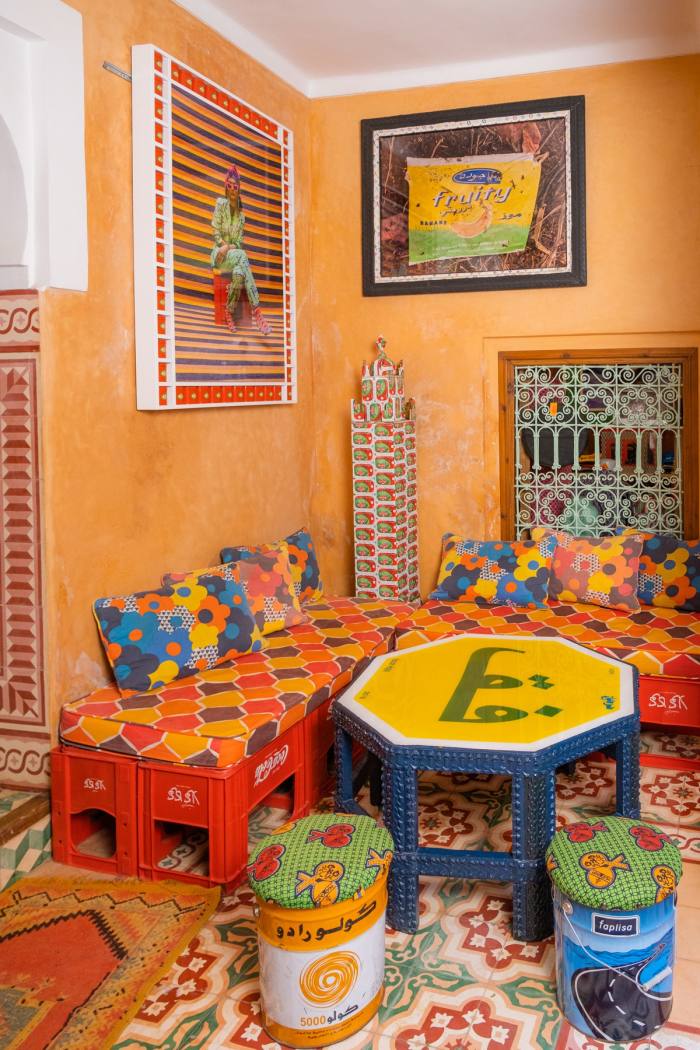 A courtyard table by Hajjaj