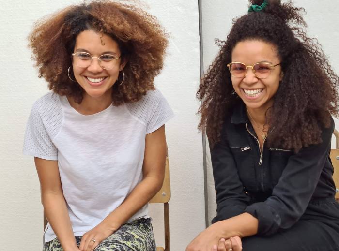 Clare Kimeze, left, and her sister Christina, founders of Kimeze eyewear