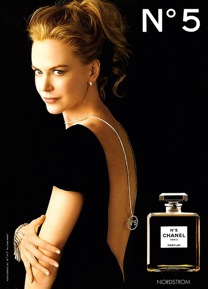 Chanel’s 2004 campaign for No 5, featuring Nicole Kidman, played on the idea of the fragrance as a jewel