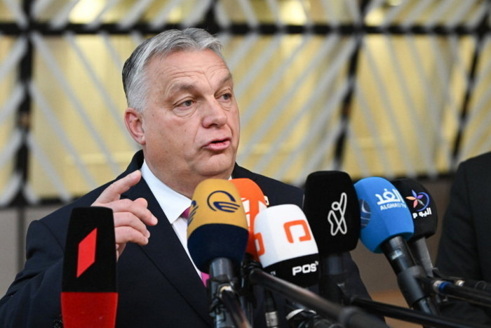 Viktor Orbán speaks to media 