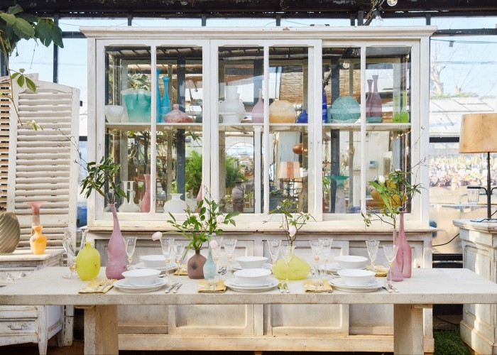 Petersham Nurseries’ Richmond shop is selling a spring capsule of Murano from the Boglione collection 