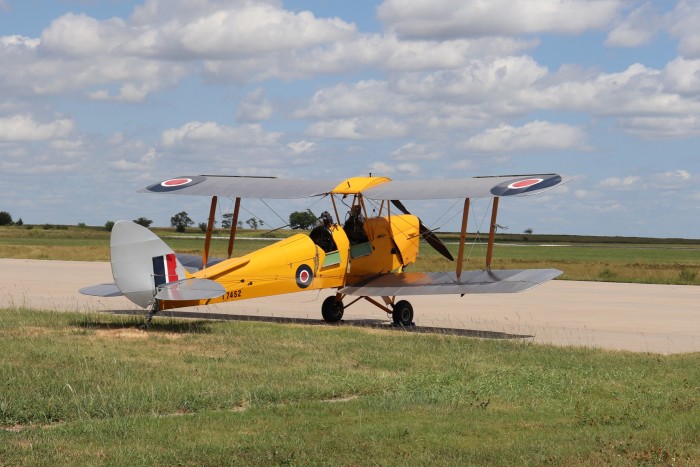 Texas-based flying instructor Brian Lloyd’s 1940 Tiger Moth