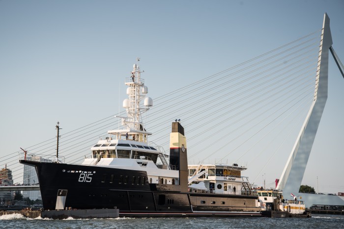 74m expedition yacht Sherpa, launched in 2018 with an estimated cost in excess of $120m
