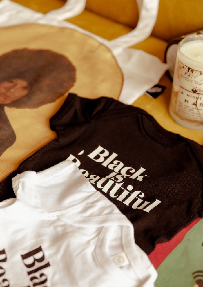 “Black Is Beautiful” onesies from The Studio Museum