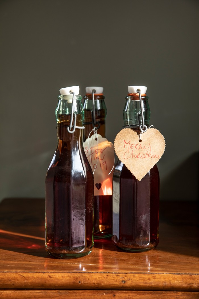 Homemade sloe gin, the best gift he’s given