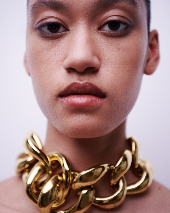 Jil Sander by Lucie and Luke Meier gold brass chain necklace, POA