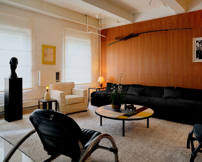 Bargo’s living room contains works by Louis Eisner, Zach Susskind and Andy Warhol