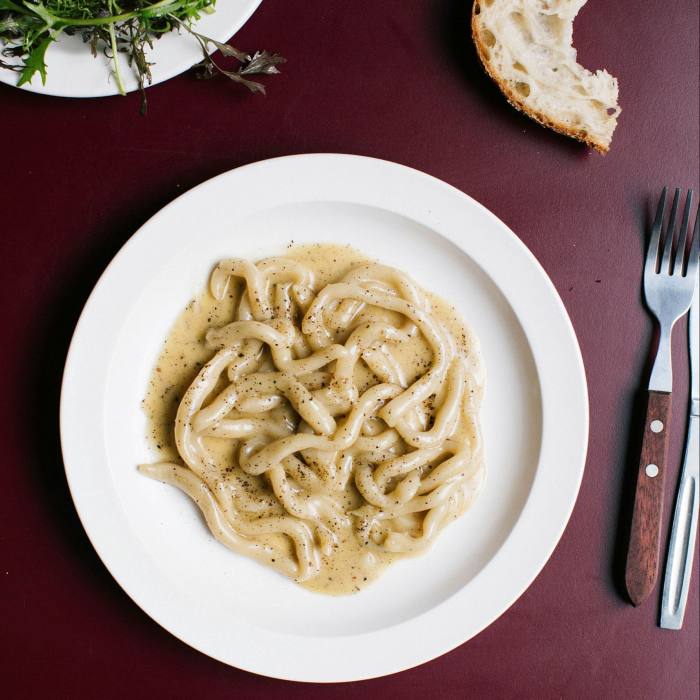  . . . where waiting in line for delights such as the cacio e pepe is time well spent