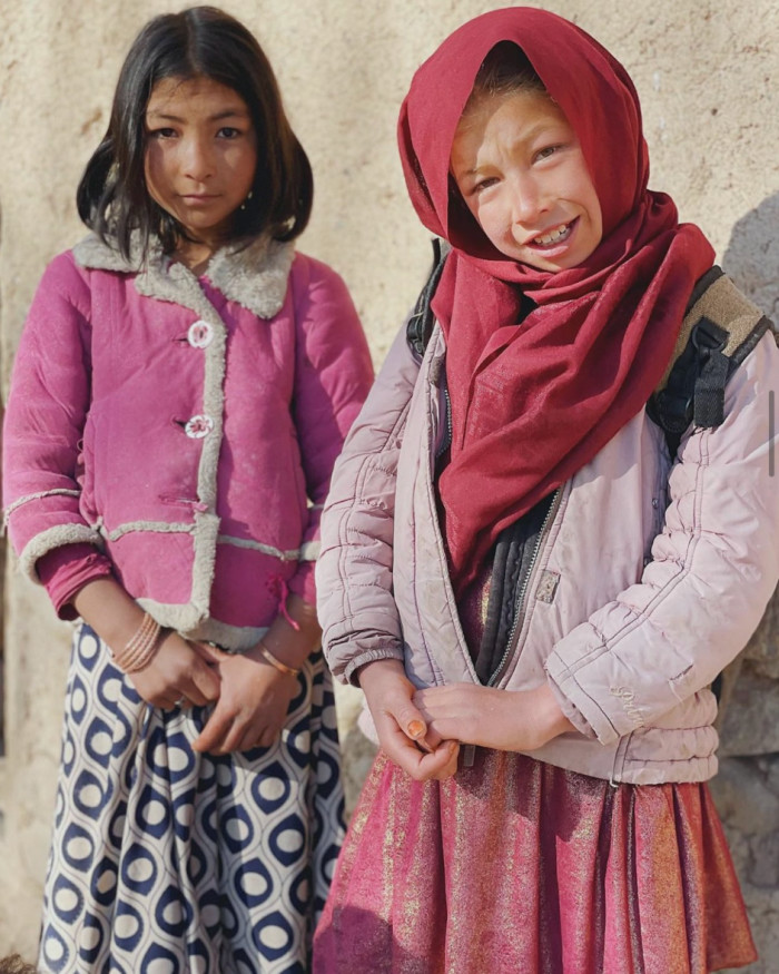 A pair of girls in Afghanistan