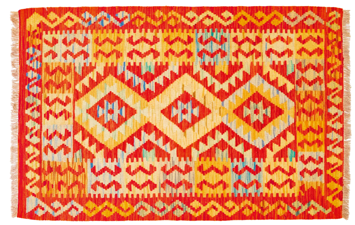 Ten Thousand Villages wool kilim rug, $475