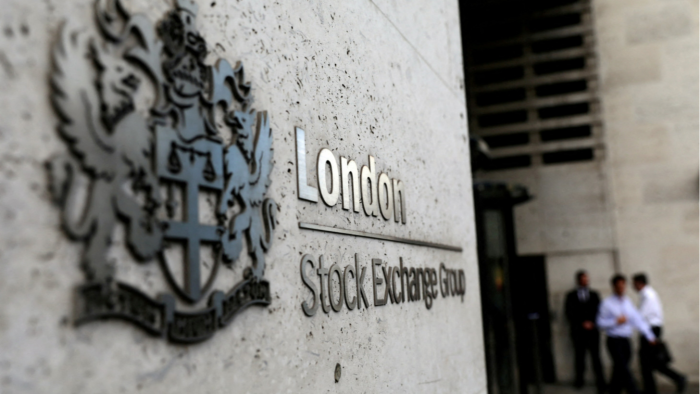A picture of the London Stock Exchange sign