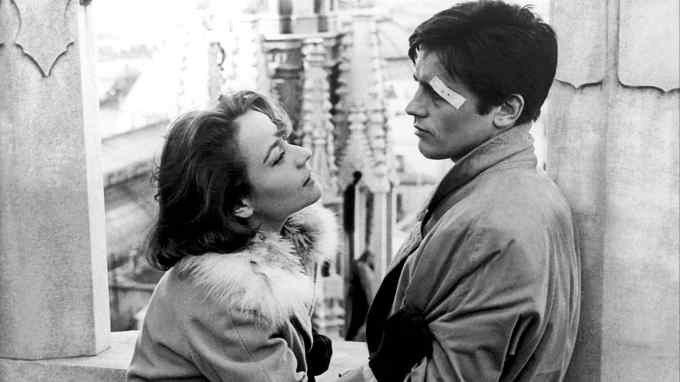 Annie Girardot clutching Alain Delon in a scene from Visconti’s 1960 film ‘Rocco and His Brothers’