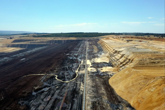 EnergyAustralia Holdings Ltd.’s Yallourn coal mine in the Latrobe Valley, Victoria, Australia